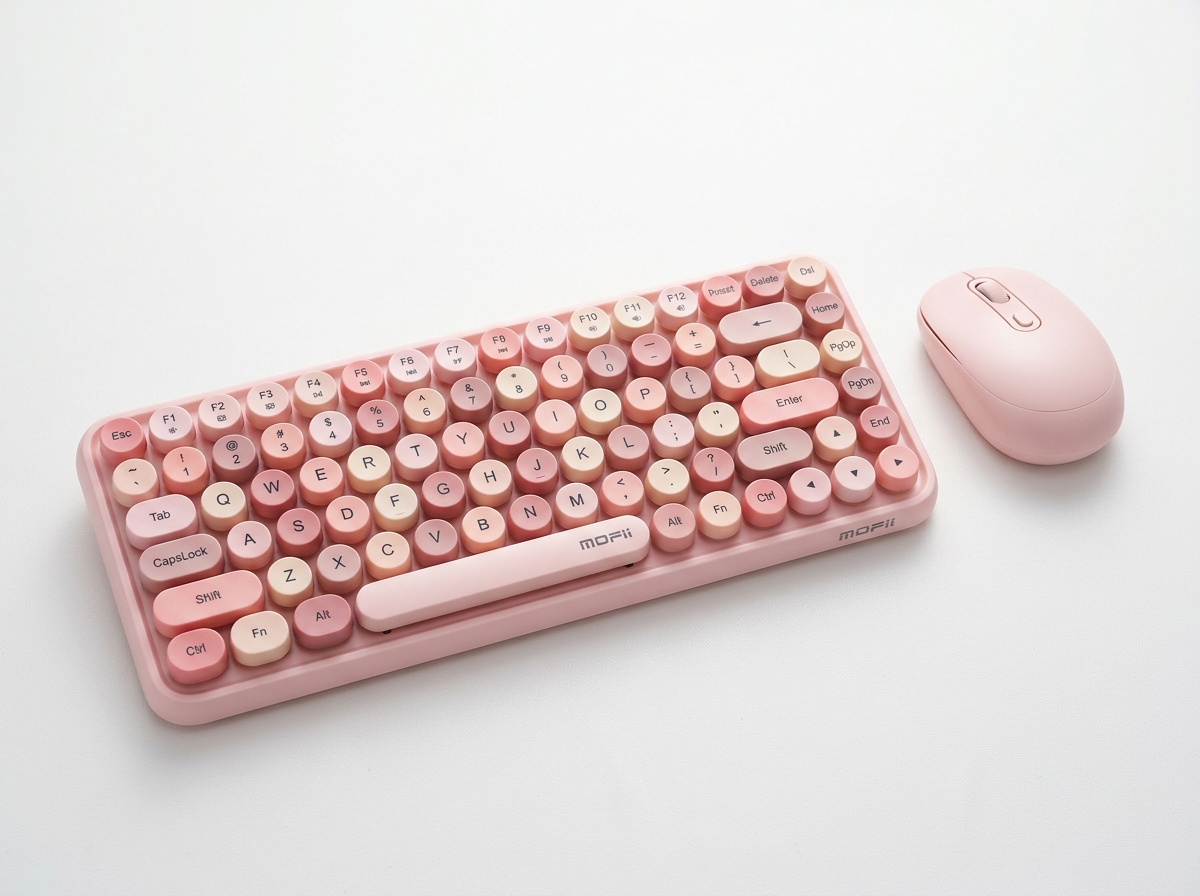 Review MOFii 666 Wireless Keyboard & Mouse Set: Sensasi Mesin Tik Jadul Warna Pastel yang Memikat
