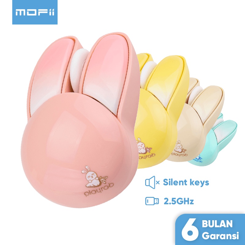 Review MOFii M6 Rabbit Ear Wireless Mouse: Telinga Kelinci Lucu dengan Tombol Silent Super Hening