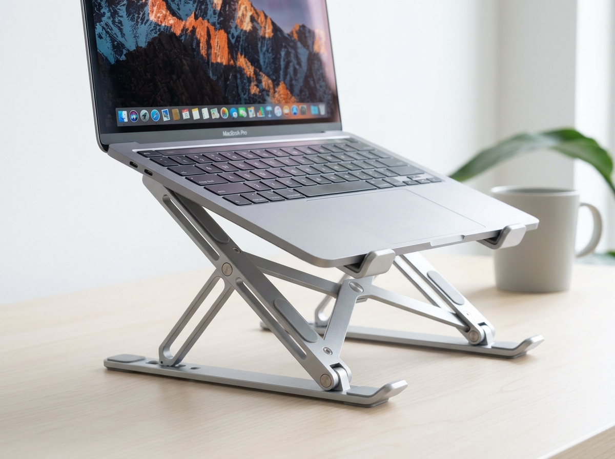Review Stand Laptop Aluminium MOFii X15: Anti Leher Bungkuk, Kokoh, & Mudah Dilipat Masuk Tas